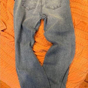 Aeropostale Mid Rise Kick Crop Jeans - Blue